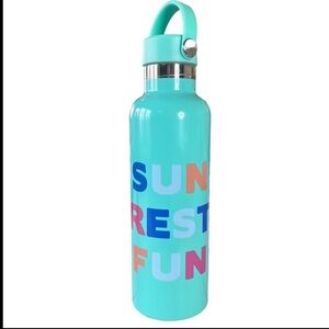 Stainless Steel Double Wall 24 Oz Tumbler Teal Sun in the Sea - Sub & Sky